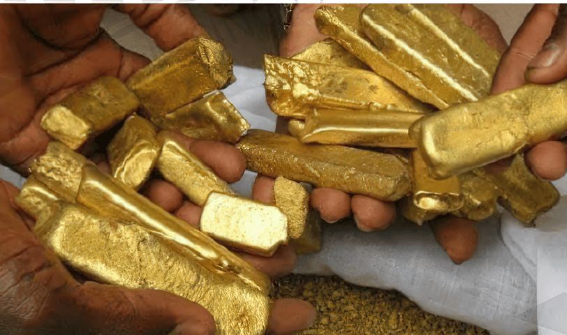 Gold-after-processing